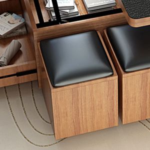 Ny 2024 Hot Sale Anpassad lyft upp vardagsrumsmöbler Modern Walnut kaffebord Träagring Teabell Design