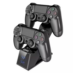 PS4 Denetleyici Şarj Dock İstasyonu için Şarj Cihazları OIVO 5V/1A Çift Şarj Cihazı Standı Oyun İstasyonu 4/Slim/Pro Denetleyici için Gösterge