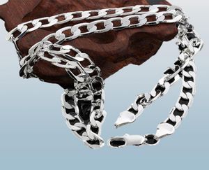 Прекрасная 925 стерлингового серебряного ожерелья New 925 Silver 6 мм 16 -дюймовый 18 -й 18 -й 24 -дюймовый кольцо в цепочке для женщин для женщин модные ювелирные украшения8503965