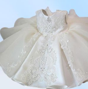 Baptism White Ceremony Dress Girl Beading 1st Birthday Dress Baby Girl Dress Elegant Princess Dresses Party Christening Vestidos Q6927679