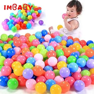 100200pcs 5.5cm Balls Pool Balls Soft Plastic Ocean Ball For Playpen Colorful Soft Stress Air Juggling Balls Sensory Baby Toy 240329