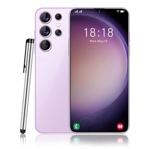 6,8 cala 5G S24 S23 Ultra telefony 1 TB twarzy Identyfikator palca Odblokuj ekran dotykowy S24 Telefon komórkowy Androids S23 Smartphone Camera Telefon Wyświetlacz HD