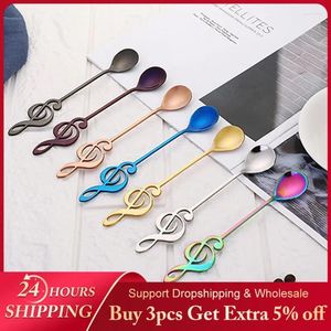 Spoons Stainless Steel Coffee Tea Spoon Creative Retro Shovel Scoop For Dinner Ice Cream Dessert Watermelon Kitchen Tableware Bar Tool