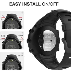 Для Suunto Core Silicone Watch Brap Bracelet Bracelet Sport Belt For Suunto Core Замена браслета Smart Watch аксессуары