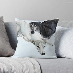 Pillow Whippet Art - Lean on Me Throw Custom PO Sofa Covers dla s