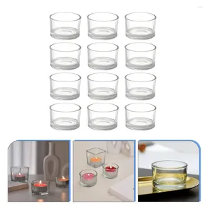 Candle Holders Cup Tealight Holder Centerpiece Clear Glass Cups Votive Romantic Candles
