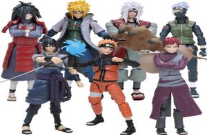 14 cm Uchiha Sasuke Itachi Namikaze Minato Hatake Kakashi Gaara Jiraiya PVC Action Figure Toys Modello Q05226179056