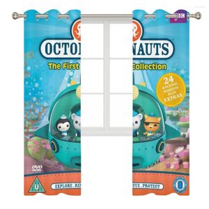 Zasłony Octonauts Zasłony okienne do salonu sypialnie 2 sztuki dekoracja estetyczna