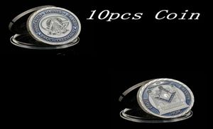 10pcs Mason Masonic Lodge Simboli artigianali massonici token TOKEN PLATTABILE COIN Creative3674721