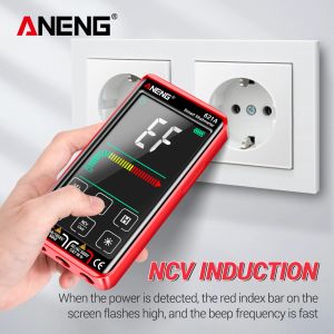 ANENG 621A Pekskärm Intelligent Digital Multimeter 9999 Räknar Auto Range Uppladdningsbar bärbar NCV Universal Meter Ammeter