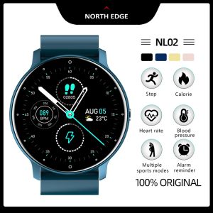 Relógios North Edge Mens Smart Watch Activity Rastreador de frequência cardíaca Monitore as mulheres Smartwatches Novo relógio para Android iOS 2022