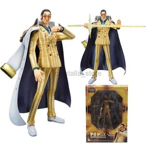 Comics Heroes 24cm One Piece Anime Figures Pop Marine Admiral Borsalino Action Figur PVC Collection Model Doll Ornament Kids Toys Gifts 240413