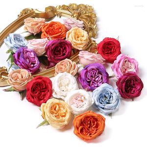 Dekoratif Çiçekler 5/10 PCS Şakayık Yapay Büyük Kafalar Ev Dekoru Evlilik Düğün Dekorasyonu Sahte Çelenk El Sanatları Çelenk Aksesuarları