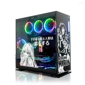 Window Stickers My Dress-Up Darling Anime For PC Case Decor Decals Computer Chassis Waterproof Decal ATX Mid Tower Skin