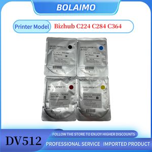 1SET 250G DV512 Developer Powder Bizhub C224 C284 C364 Copia di colore in polvere sviluppatore Compatibile per Konica Minolta