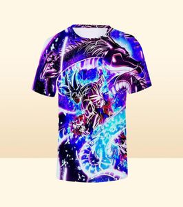 MEN039S THIRTS Hochwertiger Sommer 2022 Kurzärmelig cooles Goku T -Shirt 3D Printed Anime Entworfene T -Shirt Mode Novelty Styty1167871