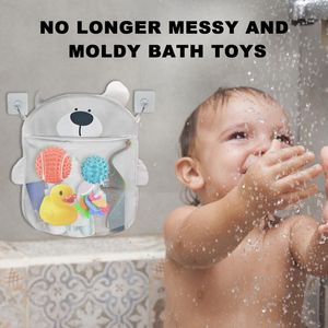 Bath Toy Storage Holder dla dzieci dla dzieci Toddlersbath Toys Storage ma 2 lepkie haczyki do szybkiej i łatwej instalacji