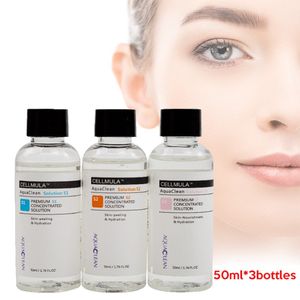 Microdermabrasion Aqua -Peeling -Lösung Aquaclean -Flaschen 50 ml pro Flasche Gesichtsserumhydra für normale Hauthydro -Dermabrasion CE