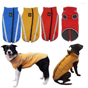 Dog Apparel Warm Coat Jacket Reflective Winter Velvet Cold Weather Warmly Clothes Waterproof Windpoof Sports Doggy Snowsuit