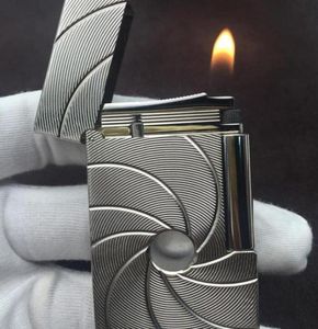 2022 new ST lighter bright sound gift with adapter luxury men accessories gold silver pattern for boyfriend gift 11705980116