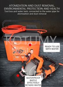 Wall Chaser Machine 6800W Electric Circular Saw Groove Cutting Machine 220V 45mm Drill Concrete Wall Router Slotting Machine