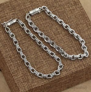 Projektant CH Bransoletka Chrome S925 Sterling Srebrny Spersonalizowany Men039s Women039s Cross Letter Hearts Chain Lover Prezenty Classi9781720