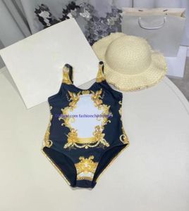 Kız mayo tek parça bikini bebek kızlar tasarımcı moda mektup mayolar çocuklar plaj kıyafeti tatil yüzmek takım elbise çocuklar kıyafetleri3248787