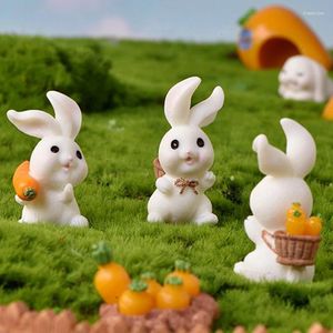 Dekoracyjne figurki Śliczne ozdoby żywicy domowe miniaturowe dekoracja krajobrazu mini Wielkanoc