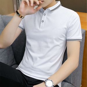 Standing Collar Business Paul Polo Shirt with Printed Trendy Men's Shirts, Short Sleeved Shirts, Oversized Prints, Summer Men's Fashion Trend, Emma Department