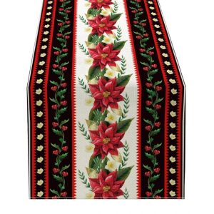 Colorful Christmas Tablecloth Table Runner Home Party Decorations Table Cover G2AB