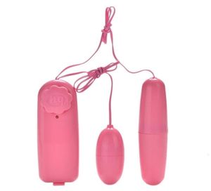 Sex Toy Massager Erwachsene Pink Jump Eggibrator doppelte vibrierende Eiermassagelpunkt Bullet für Frauen Produkte317y3469759