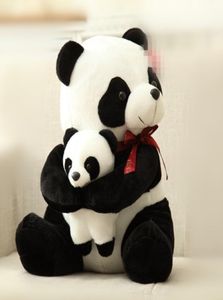 25 cm 30 cm ny stil fader panda plysch leksak barn mjuk liten fylld djur plysch docktecknad björn leksaker la0818558680