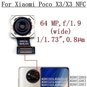 Bakkamera för Xiaomi Poco X3 X4 GT X5 M5 M4 M3 Pro 5G Original Back Facing Main Backside Camera Module Flex Reparation Reservdelar