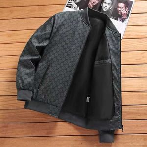 Giacca da uomo sottile top stampato con la camicia da baseball plus size giacca casual a v-scollo a fit coreano versione 240412