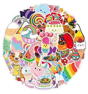 50PcsPack Candy Cake Sweet Ice Cream Vinyl Sticker Waterproof Stickers for Water Bottle Laptop Planner Scrapbook Wall Skateboard 8340556