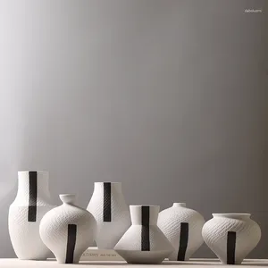 Wazony nowoczesne proste ceramiczne wazon retro atrament klimat