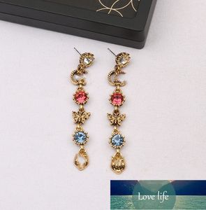 Simple Alphabet Letter Earrings Tassel Wild Long Pearl Earrings Female Daisy Graceful Earrings Butterfly Female