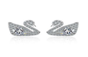 Little lovely Earrings zircon diamond studs girls fashion fashion Party jewelry birthday gift1192511