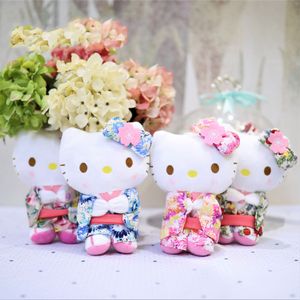 Pop up Cute 20CM Kimono KT Plush Toy Doll New Night Market Grab Machine Doll Toy Company Katie