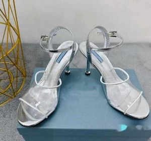 Sandals Women's Transparent Shoes 9 см. Классический размер моды 35-41