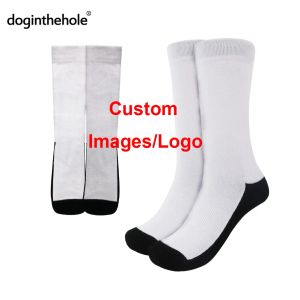 Calzini immagini personalizzate/logo/animali domestici Sports Sports Women Men Cycking Calzini da calcio Football Soccer 3D Calzini di cotone personalizzati