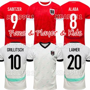 2024 Österreich Soccer Trikots X.Schlager Sabitzer Alaba 2025 Fußballhemden 24 25 Laimer Baumgartner Danso Seiwald Lienhart