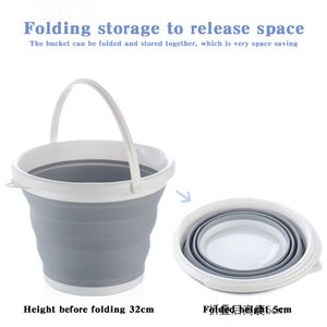 Collapsible Silicone Fishing Bucket Multipurpose Water Bucket For Camping