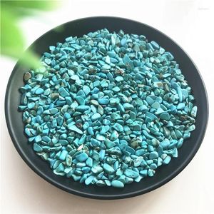 Decorative Figurines 100g 3-6mm Green Turquoise Rock Polished Rough Stone Nugget Healing Aquarium Gravel Natural Stones And Minerals