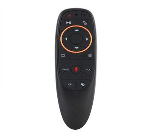 G10G10S Voice Remote Control Luftmus med USB 24GHz trådlös 6 -axel Gyroskopmikrofon IR -fjärrkontroller för Android TV Box5496219