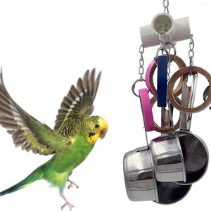 Diğer Kuş Malzemeleri Renkli Kuşlar Papağan Saksı ve Simit Oyuncaklar Paslanmaz Çelik Bardaklar ısırık