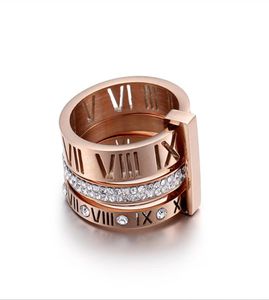 2021 Gold Ring Design Men Jóias de Designer Mulheres Bela Charme Titânio Número de Aço Letra de Jóias de Prata Diamantes High End M5958547