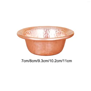 ボウルは、瞑想用の水皿の装飾品を提供する小さな銅のボウル用品
