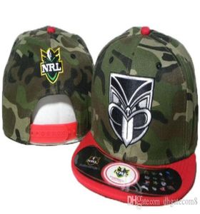 Toppmode Nya NRL Auckland Warriors Snapback Hat NRL Teams Snapbacks Hats Justerbara kulkapslar Män kvinnor Summer Beach Sun CA9691206