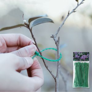 11/13/17/23cm Adjustable Plastic Plant Cable Ties Reusable Shrub Fastener for Garden Tree Climbing Support Vine Tomato Stem Clip